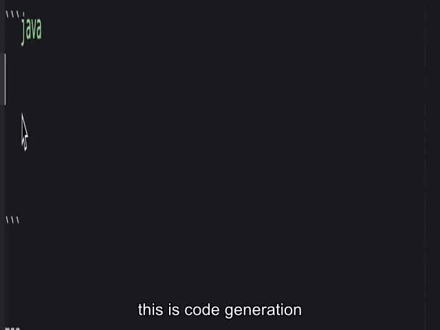 code generation